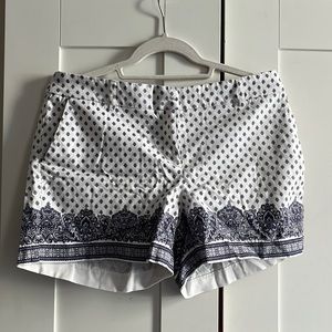 Blue and White Artisan NY Shorts